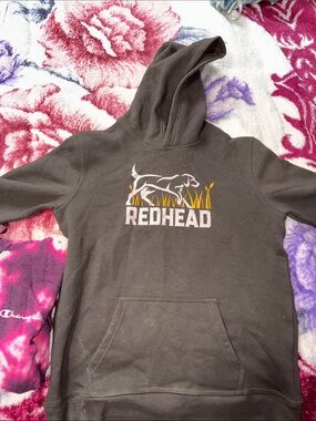 RedHead Boys's Hooded Sweatshirt - Dark Brown with Logo
